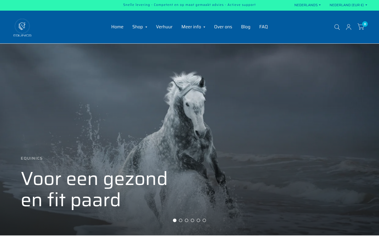 Screenshot van equinics.nl