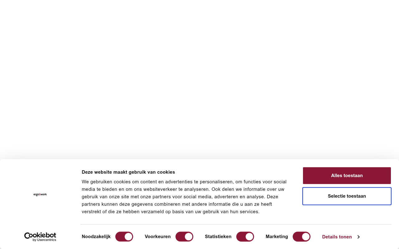 Screenshot van ergo2work.nl