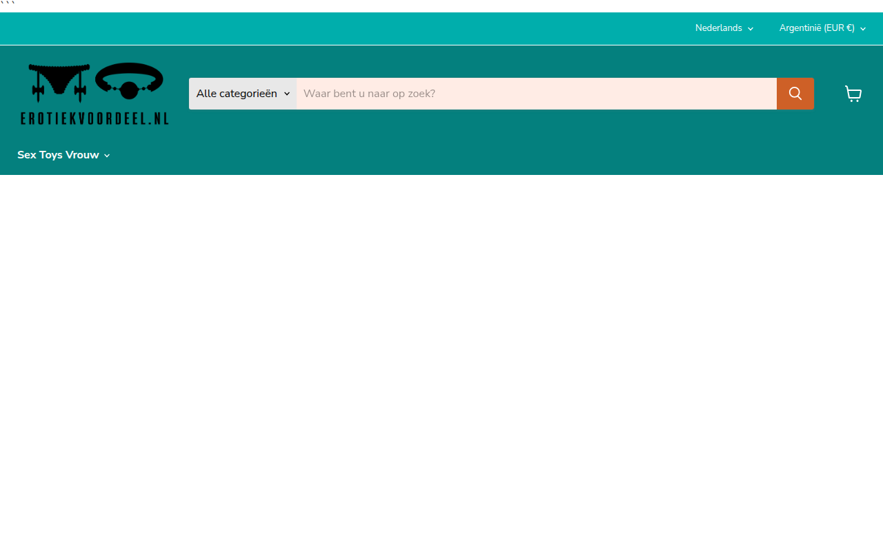 Screenshot van erotiekvoordeel.nl