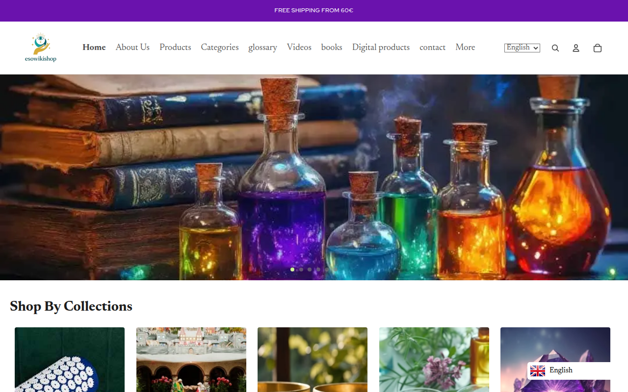 Screenshot van esowikishop.com