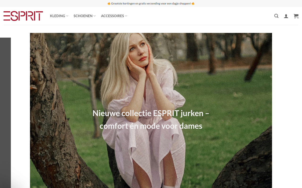 Screenshot van espritwinkel.com