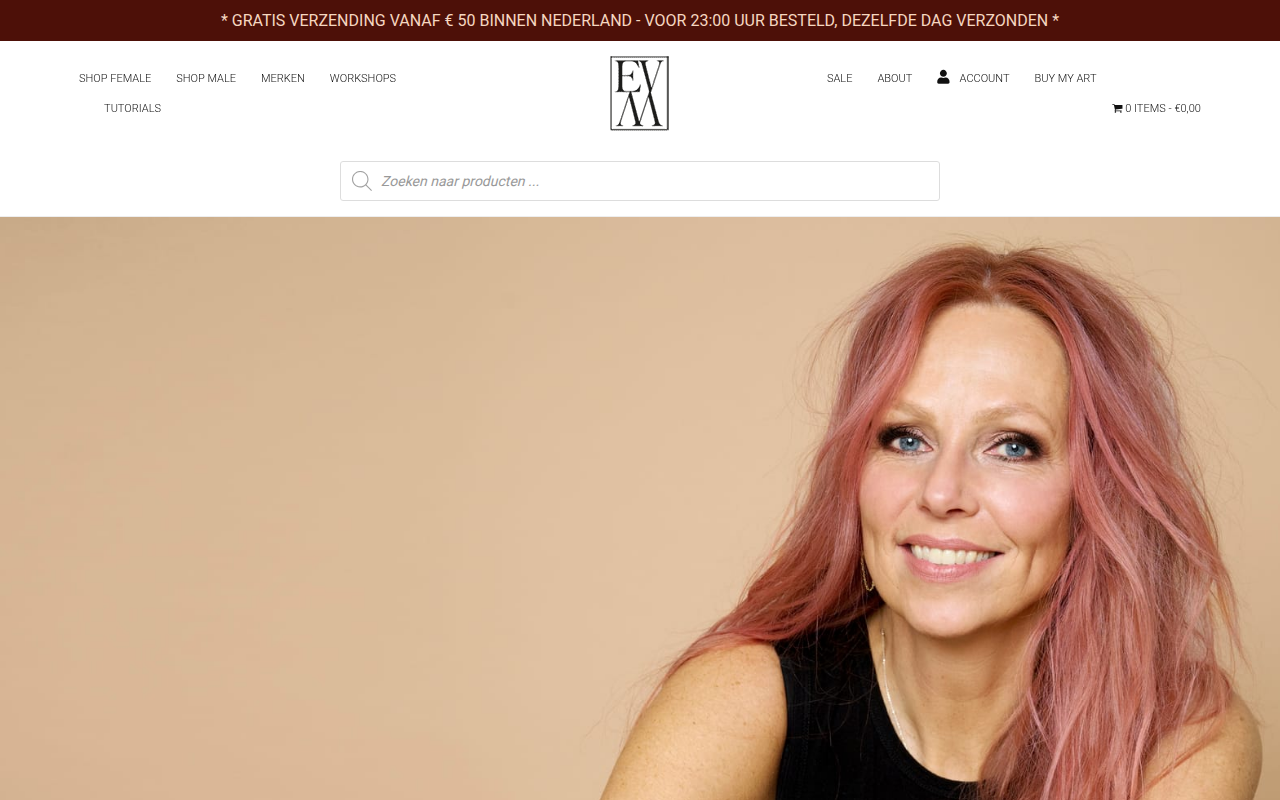 Screenshot van esthervanmaanen.nl