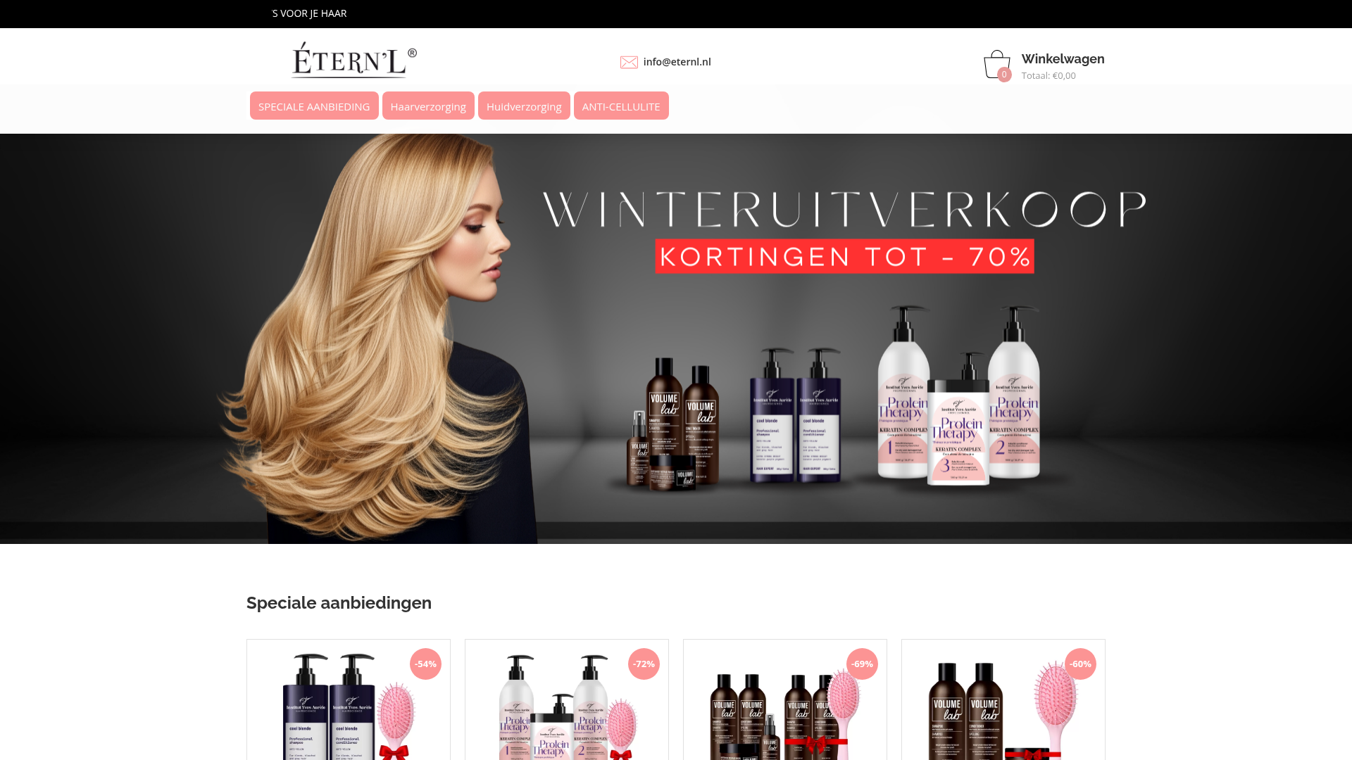 Screenshot van eternl.nl