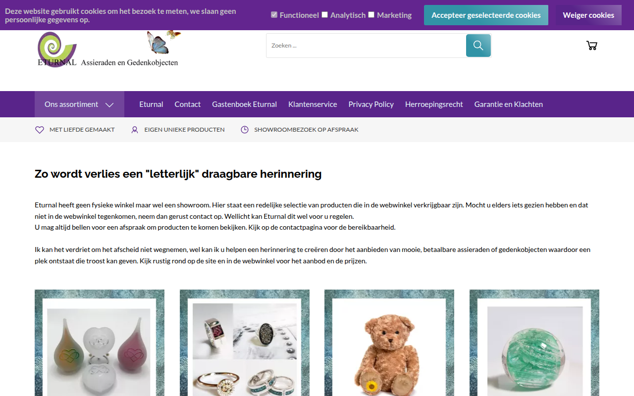 Screenshot van eturnal.nl