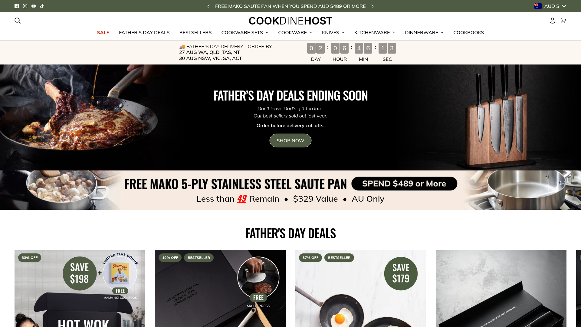 Screenshot van eu.cookdinehost.com