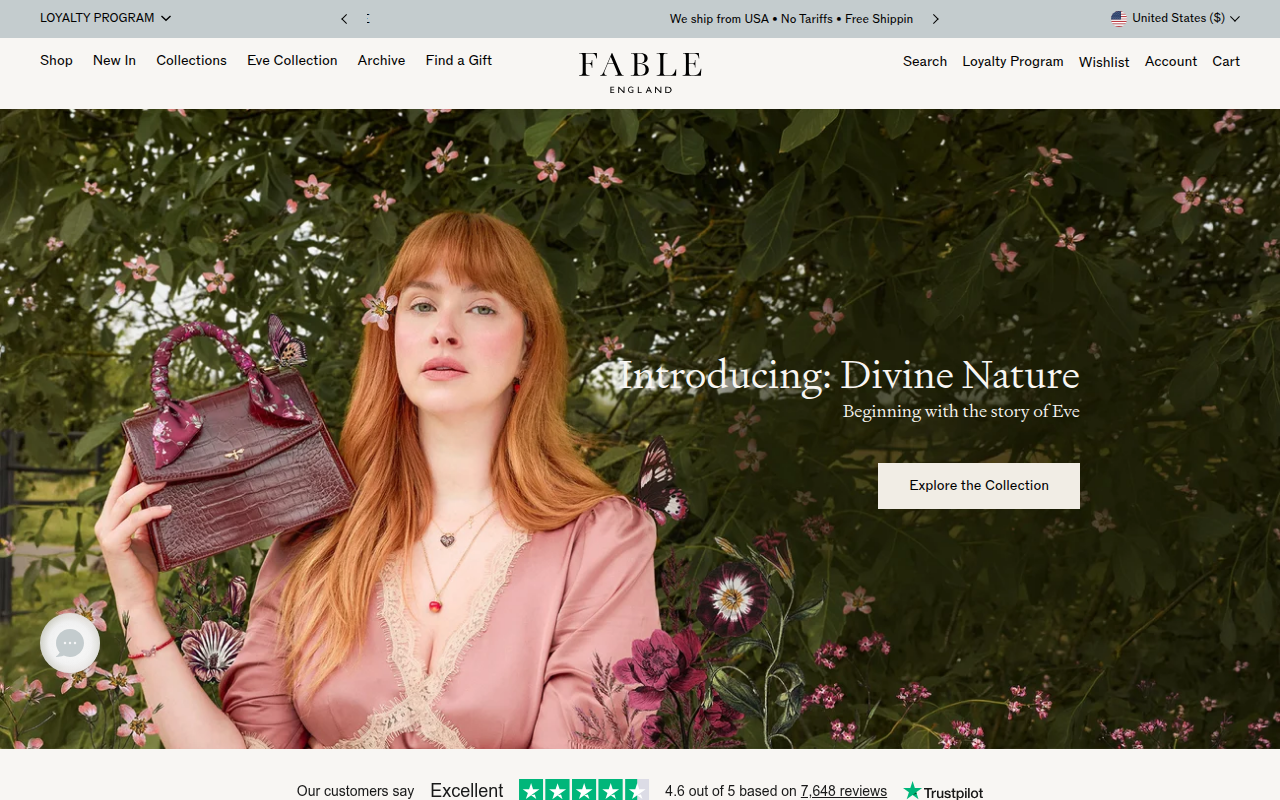 Screenshot van eu.fableengland.com