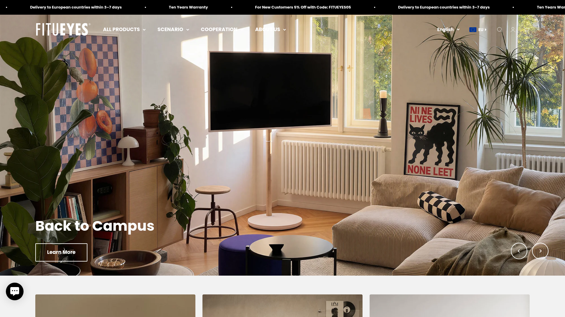 Screenshot van eu.fitueyes.com
