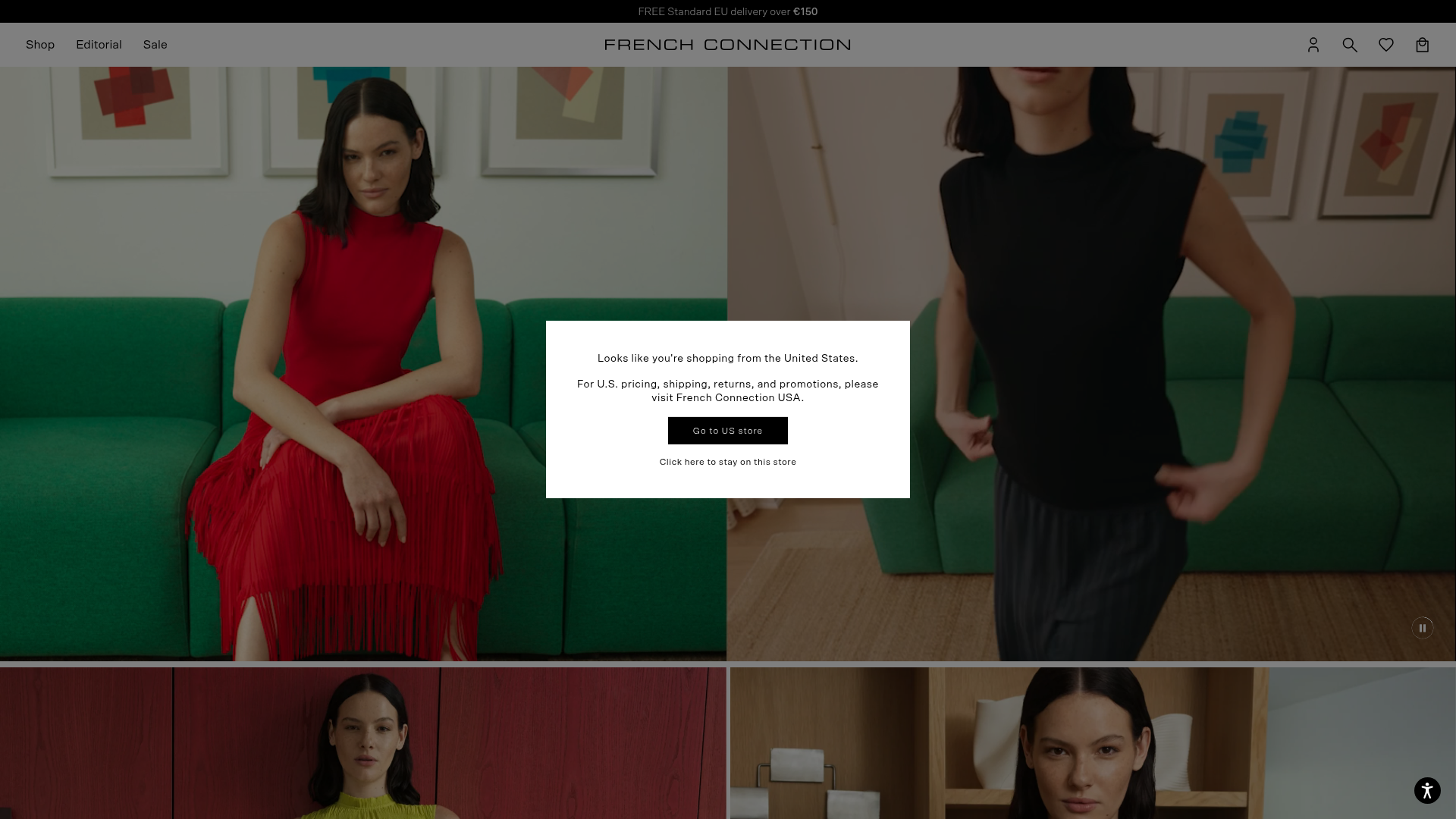 Screenshot van eu.frenchconnection.com