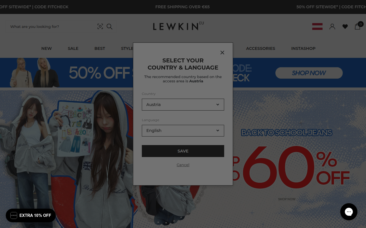Screenshot van eu.lewkin.com