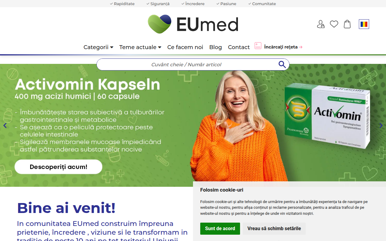 Screenshot van eumed.ro