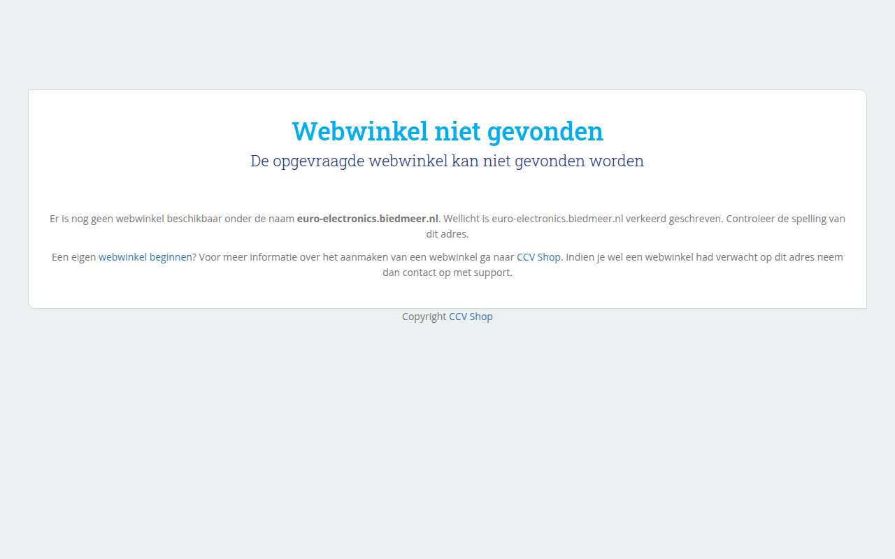 Screenshot van euro-electronics.biedmeer.nl