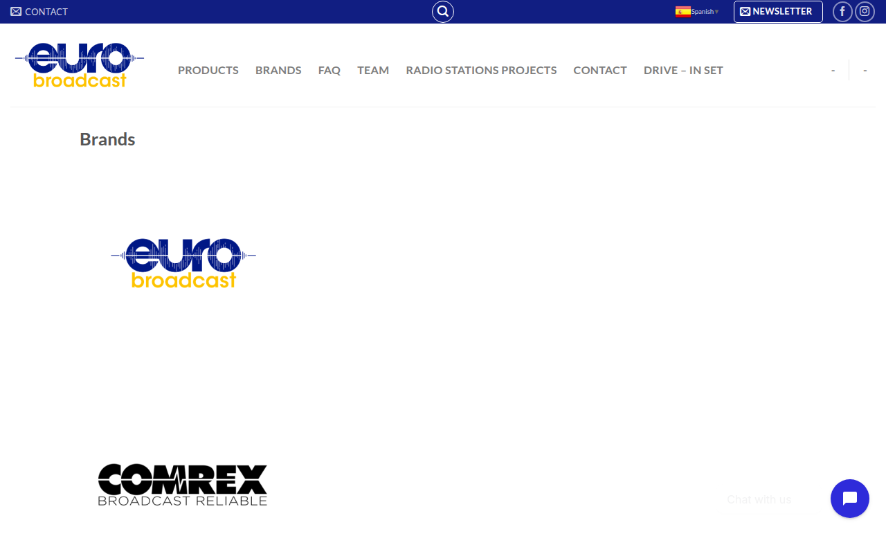 Screenshot van eurobroadcast.org