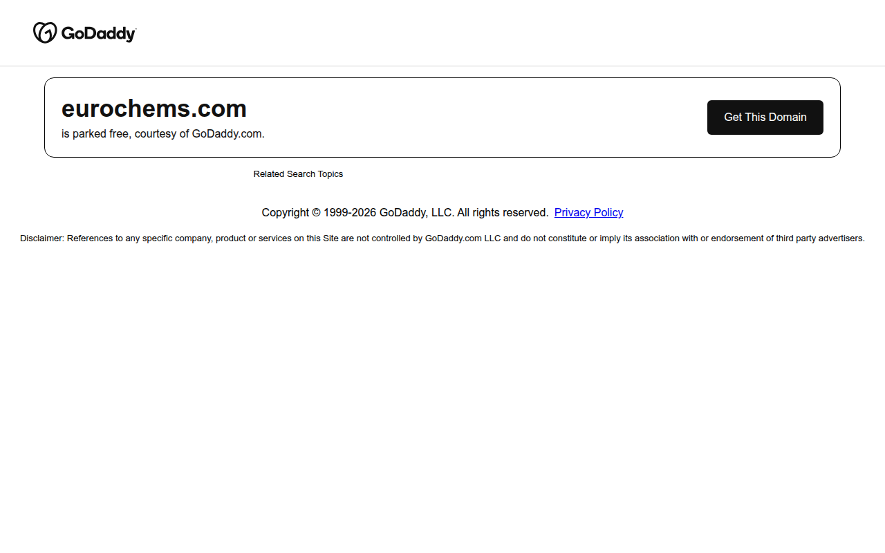 Screenshot van eurochems.com