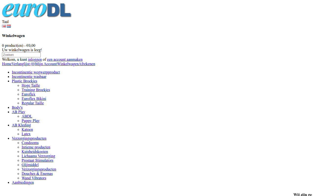 Screenshot van eurodl.com