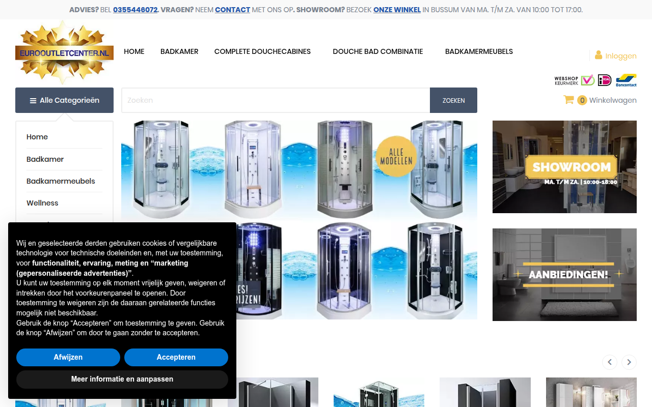Screenshot van eurooutletcenter.nl