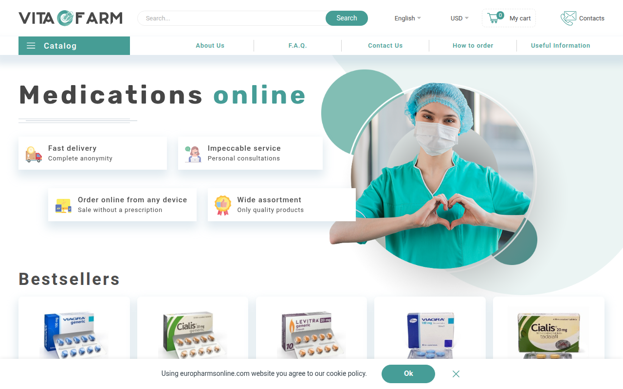 Screenshot van europharmsonline.com