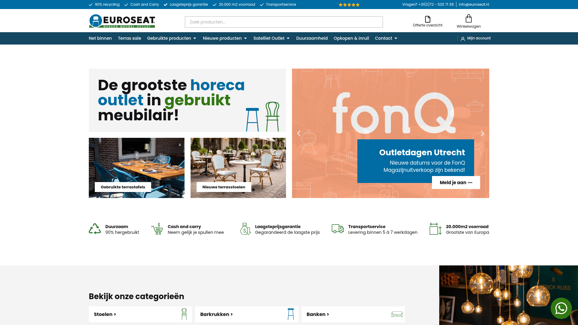 Screenshot van euroseat.nl