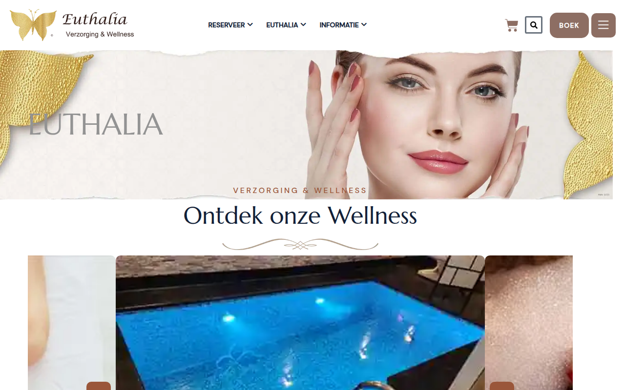 Screenshot van euthalia.nl