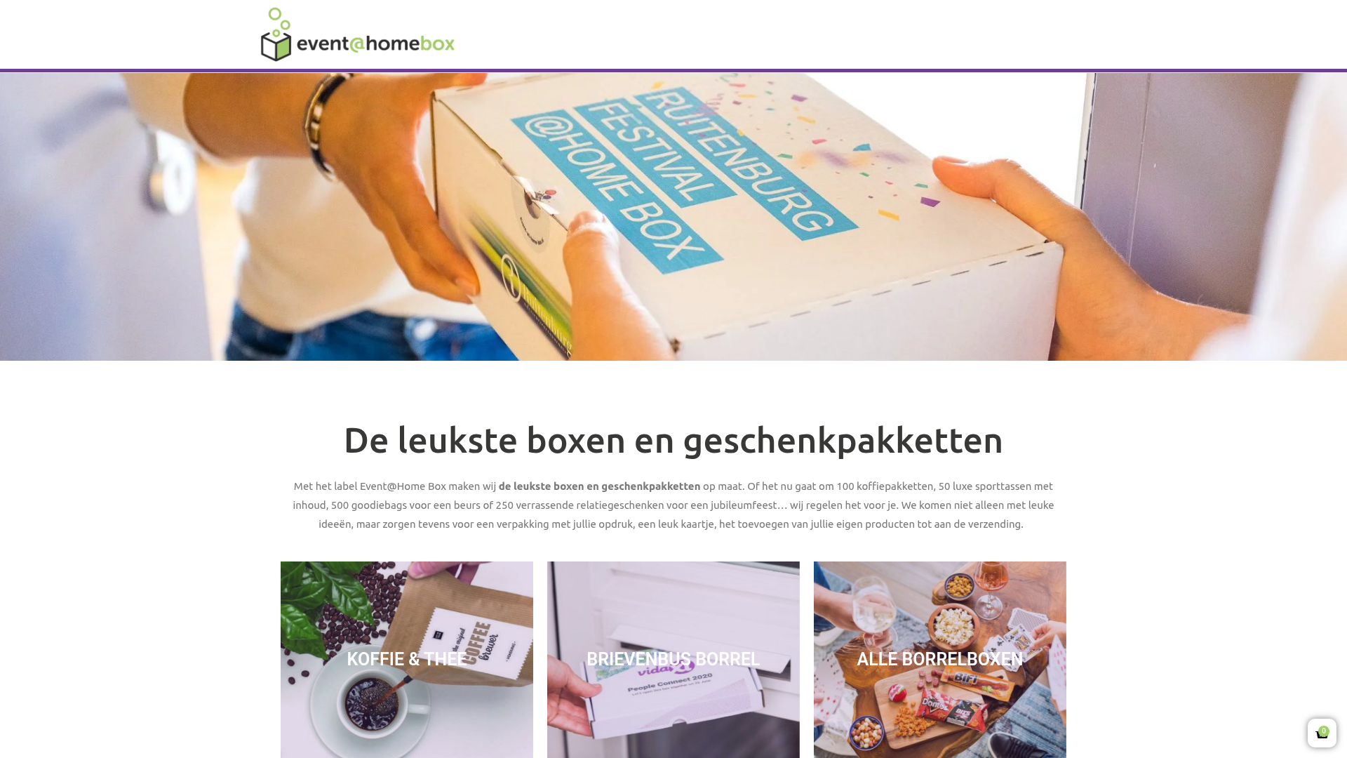 Screenshot van event-at-home-box.nl