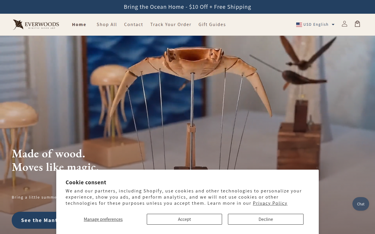 Screenshot van everwoods.shop