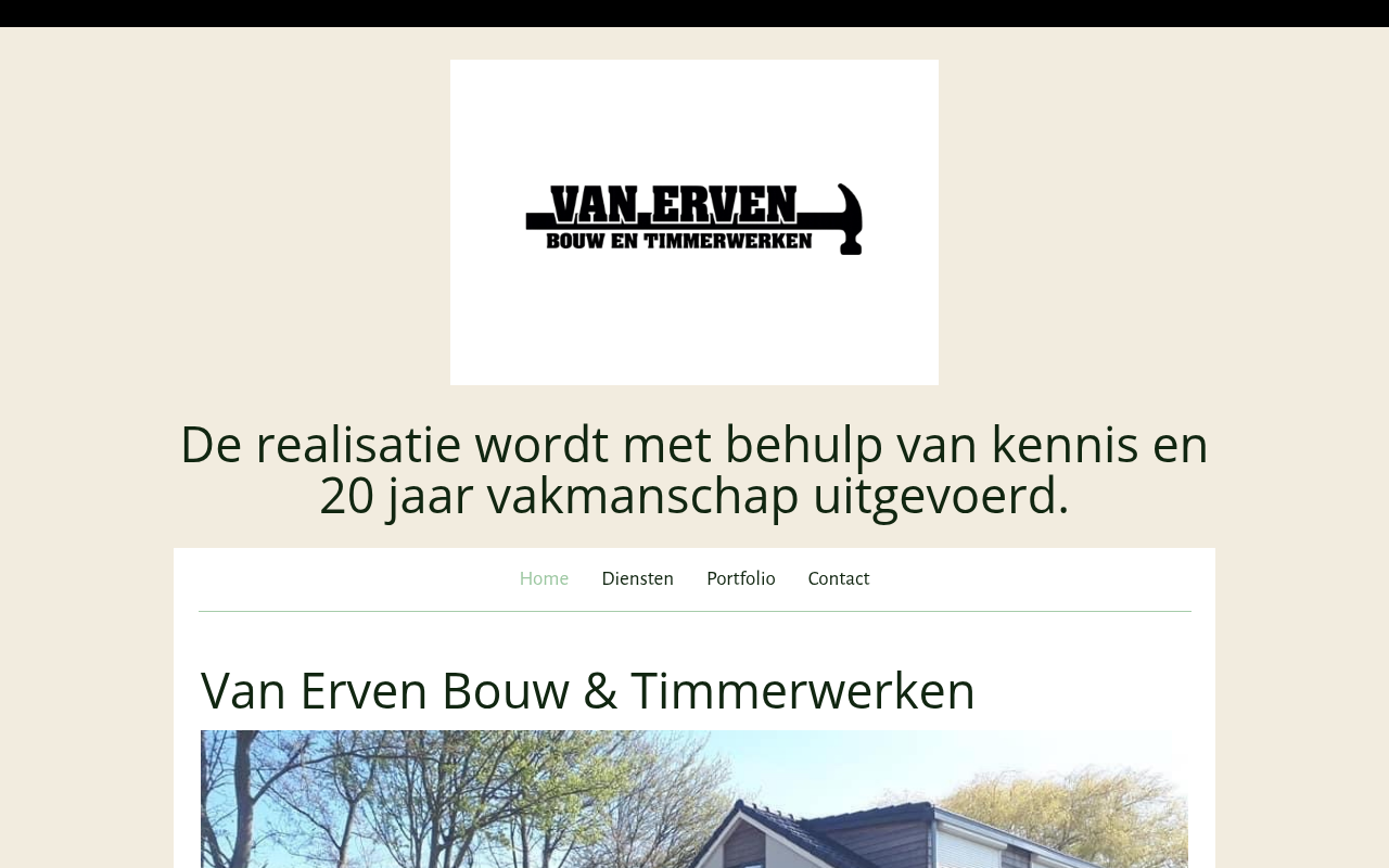 Screenshot van evetimmerwerken.nl