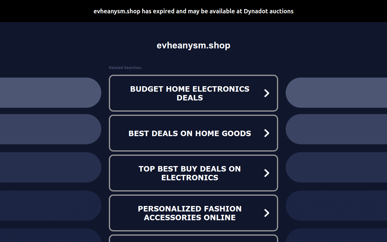 Screenshot van evheanysm.shop