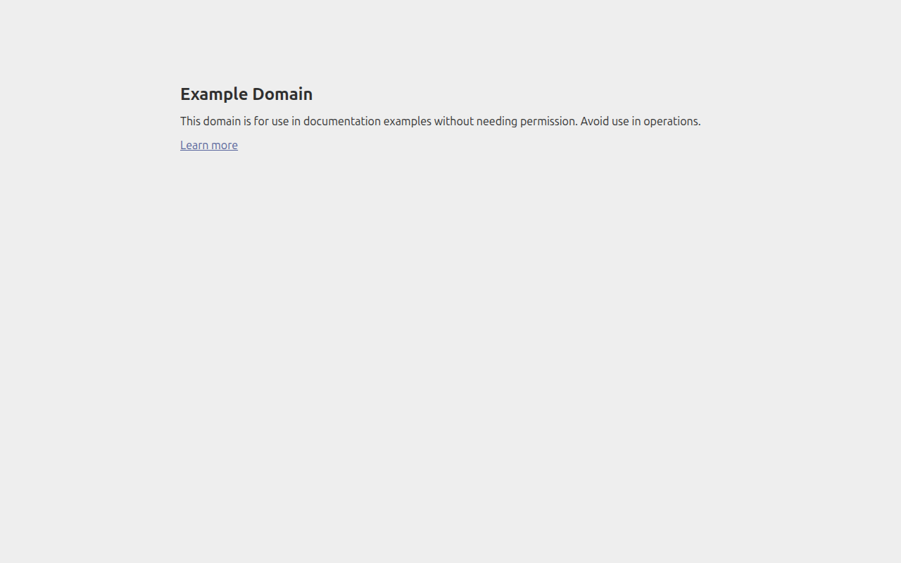 Screenshot van example.com