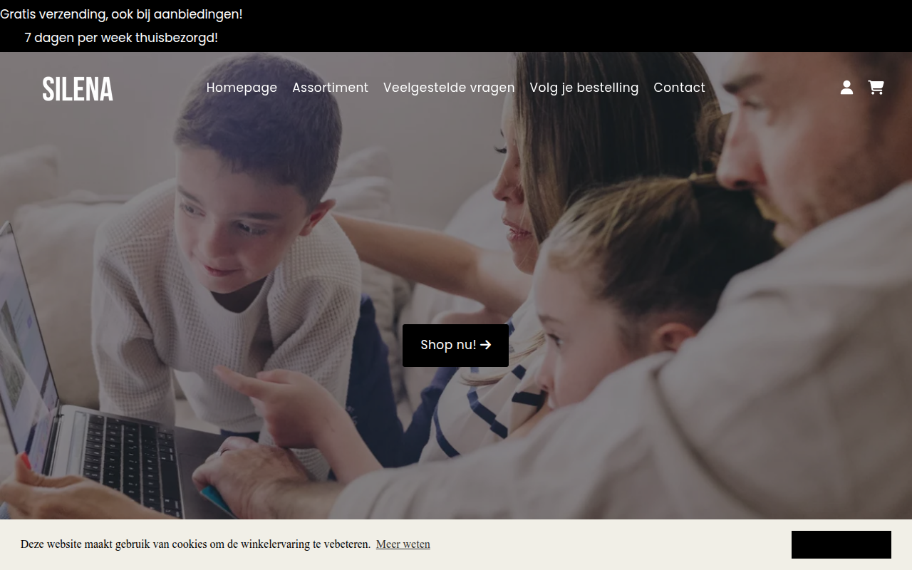 Screenshot van excluse.nl