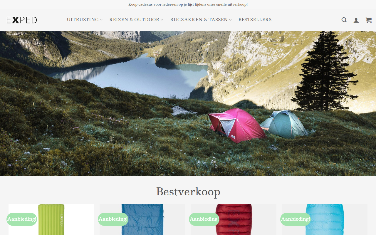 Screenshot van expedwinkelnl.com