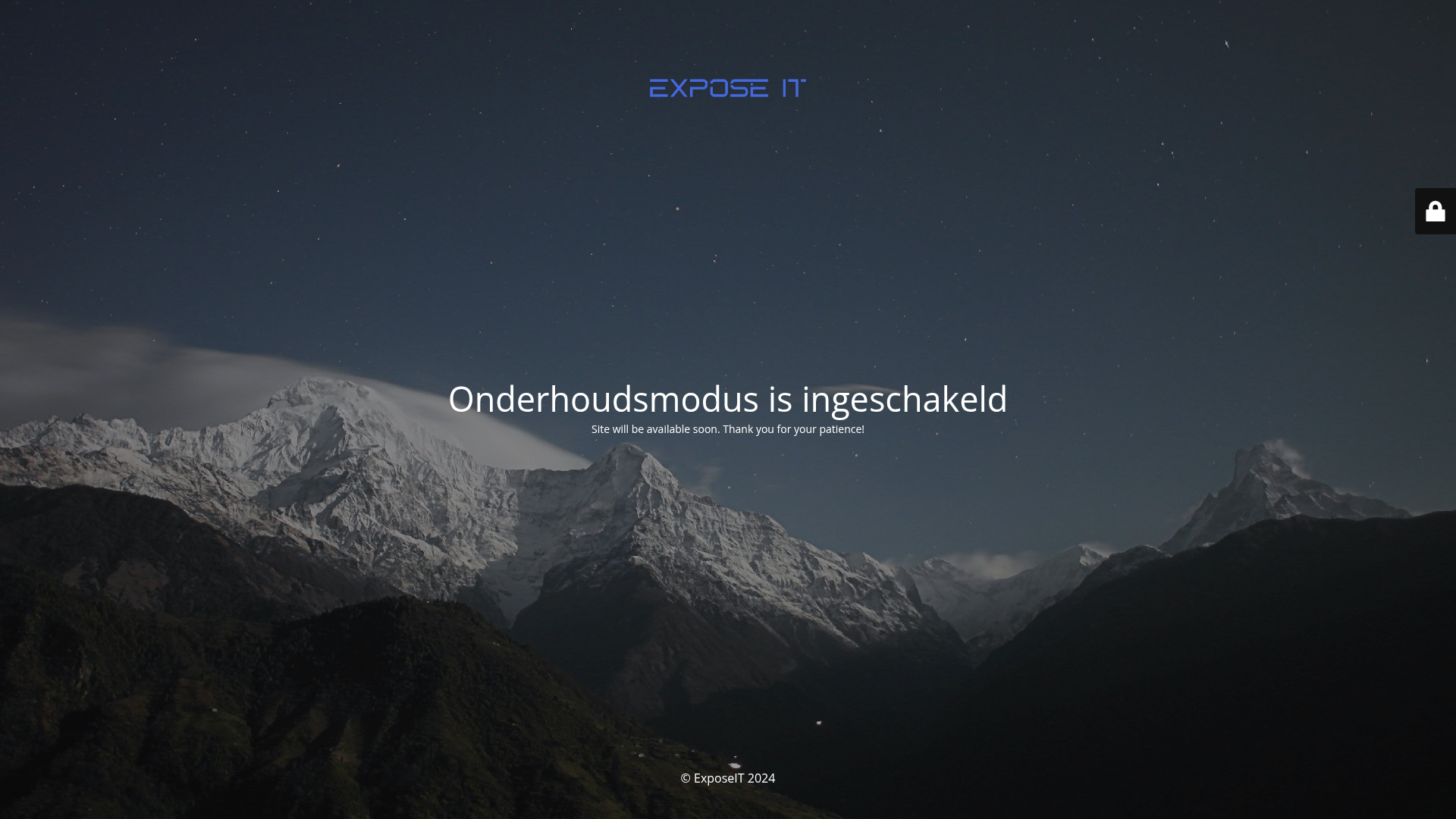 Screenshot van exposeit.nl