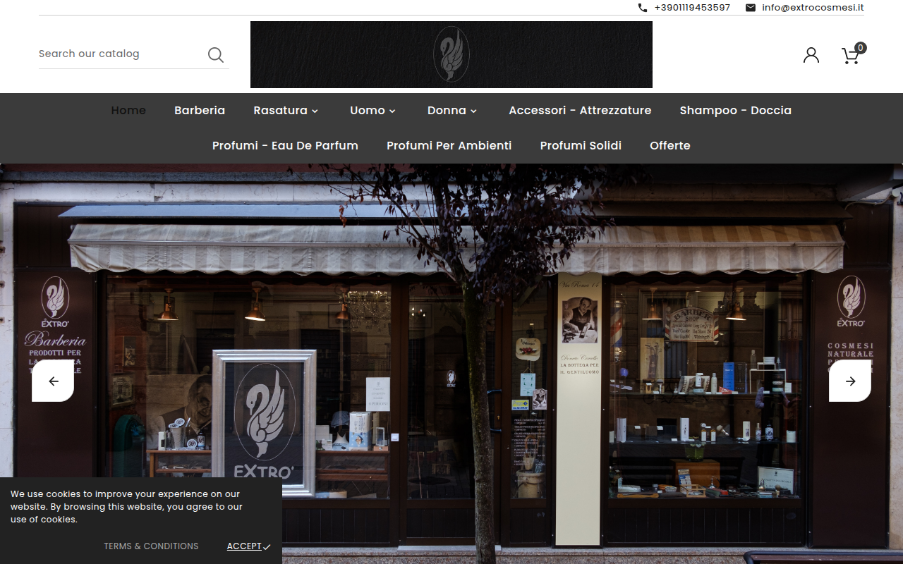 Screenshot van extrocosmesi.it