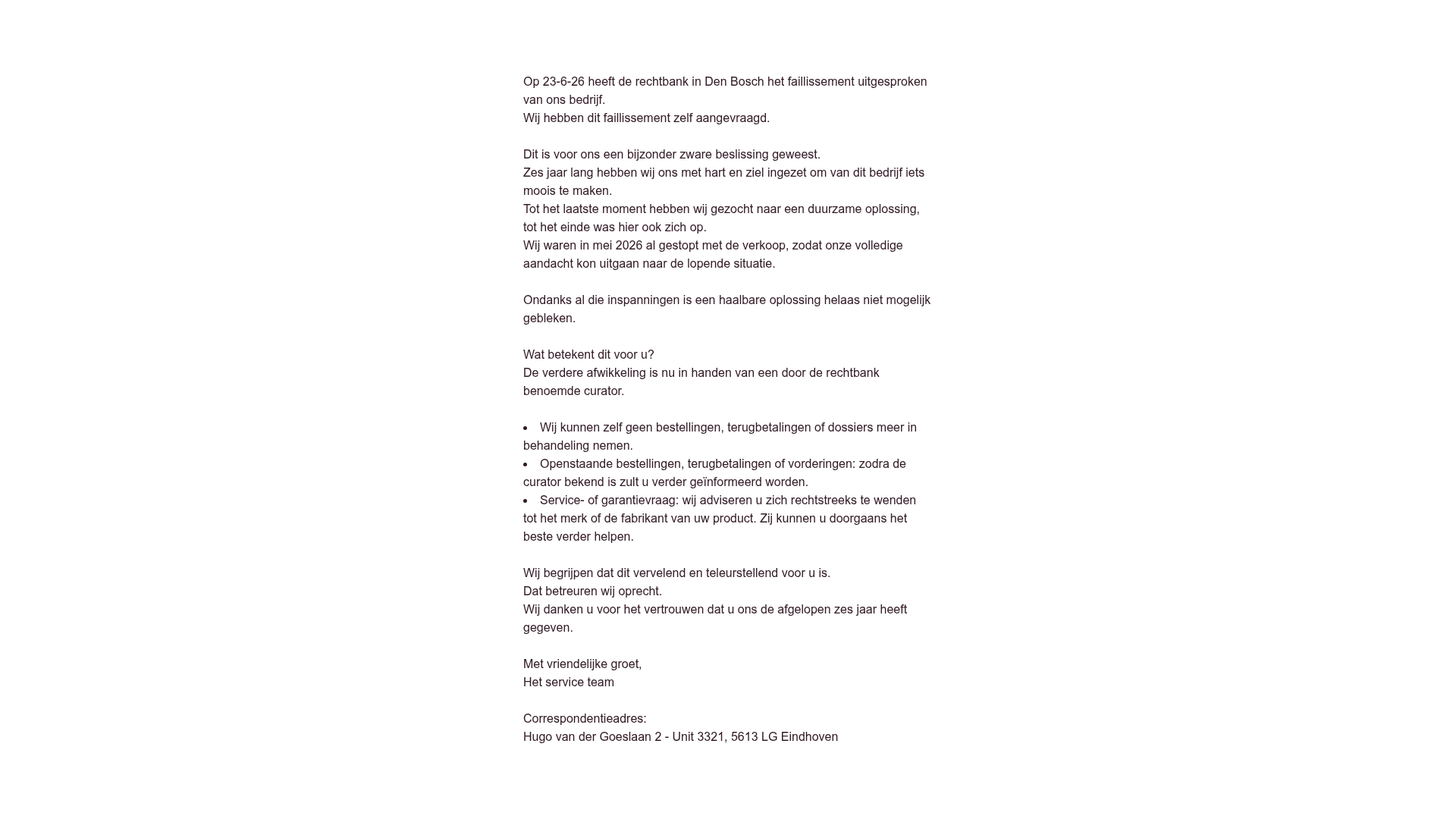 Screenshot van exxpo.nl