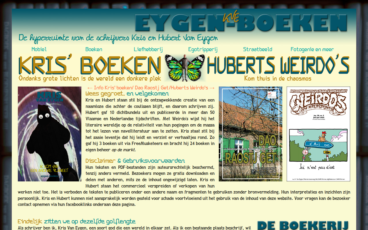 Screenshot van eygen-boeken.be