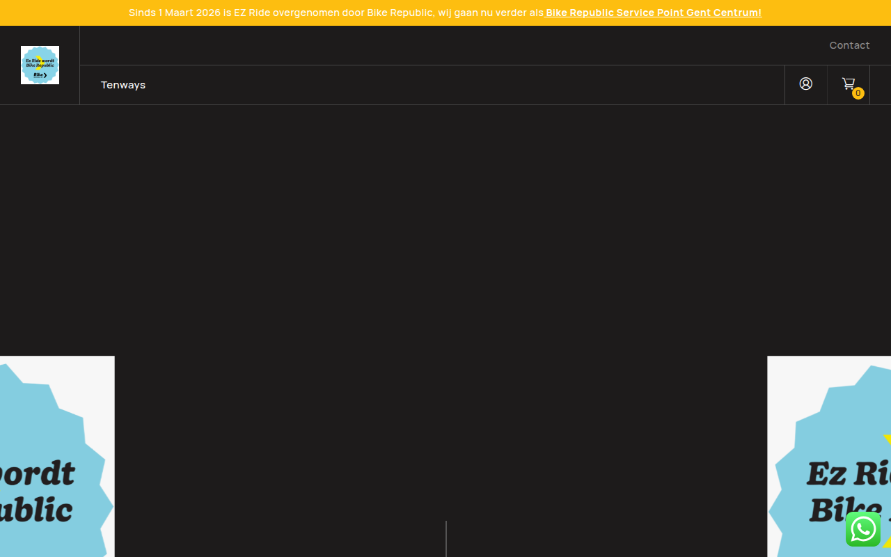 Screenshot van ezride.be