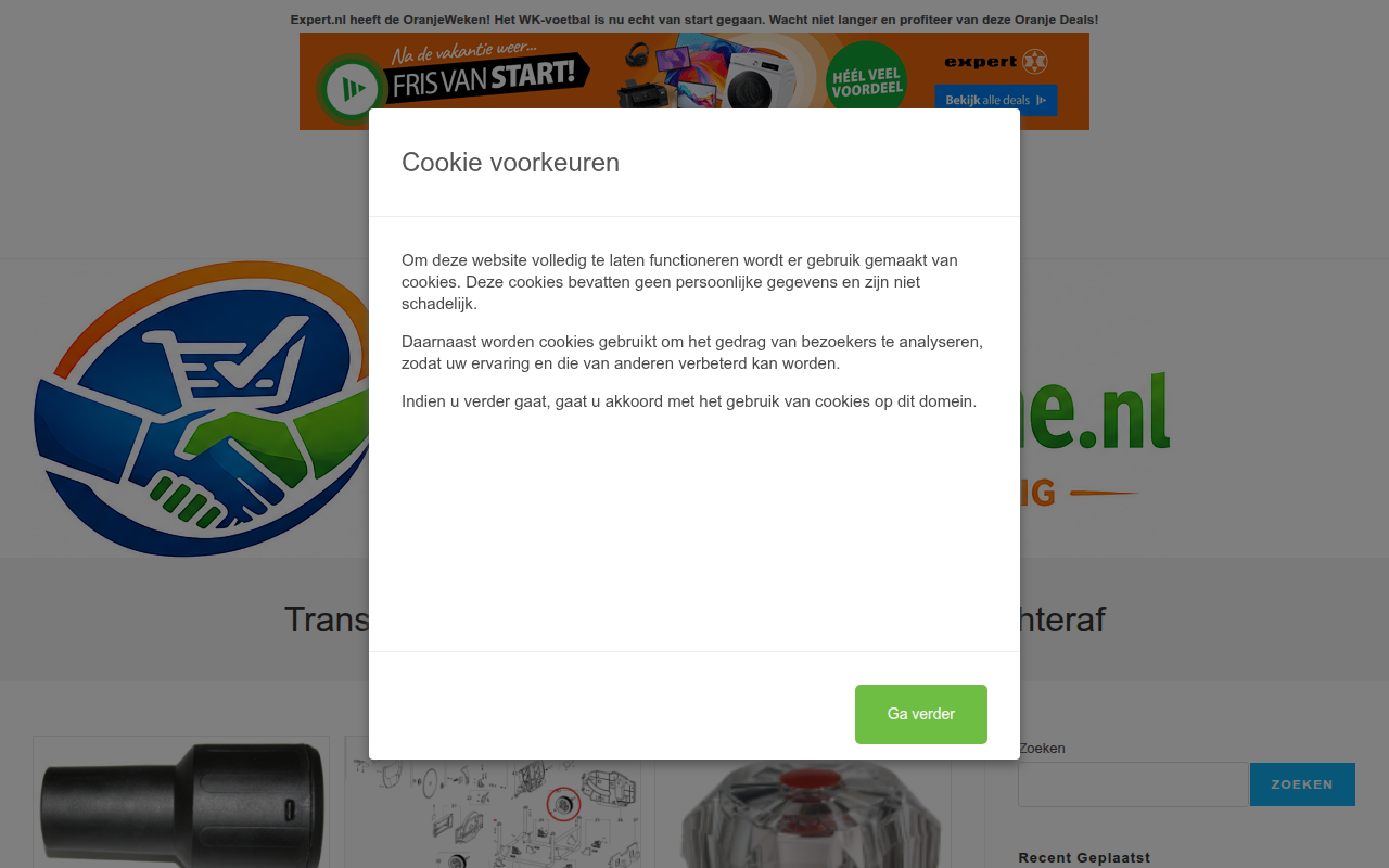 Screenshot van fairdealonline.nl