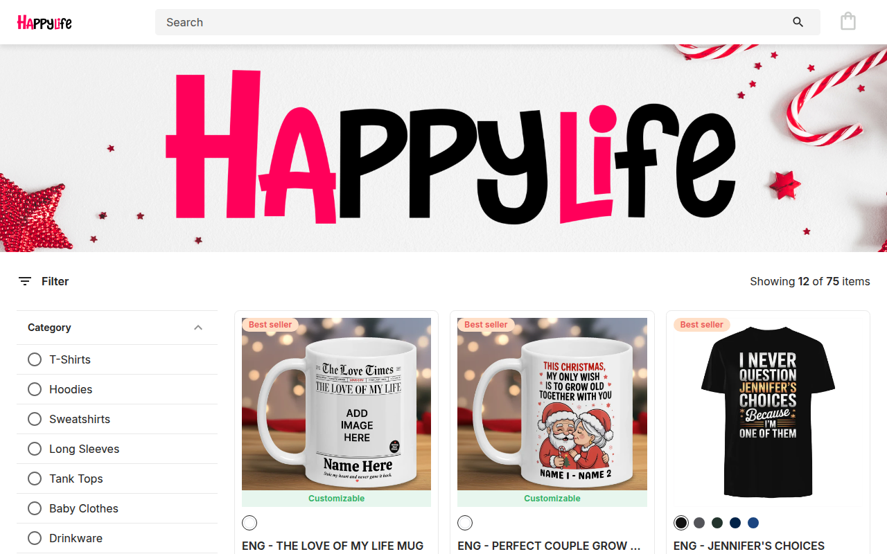 Screenshot van famhappylife.com