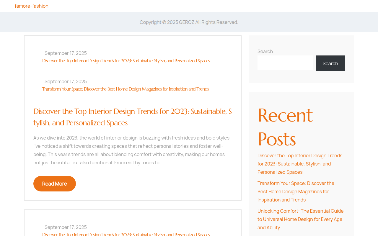 Screenshot van famore-fashion.com