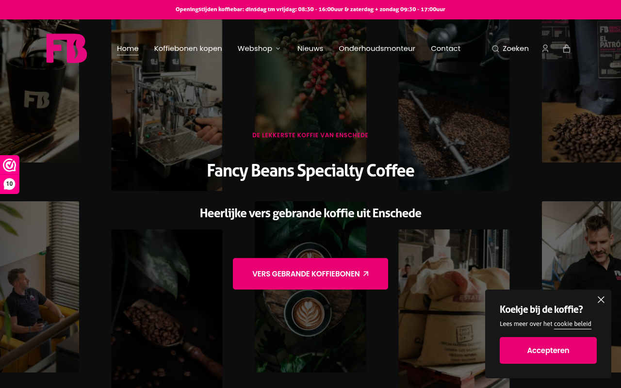 Screenshot van fancybeans.nl