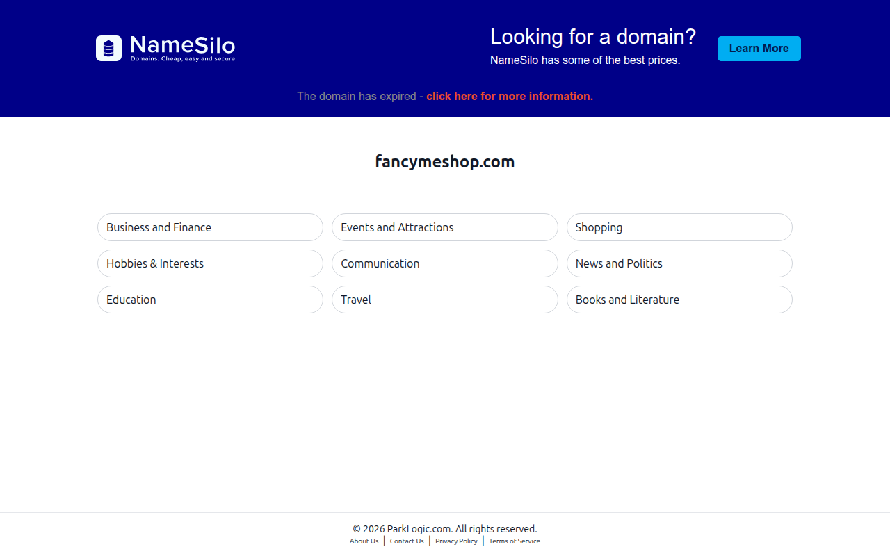 Screenshot van fancymeshop.com