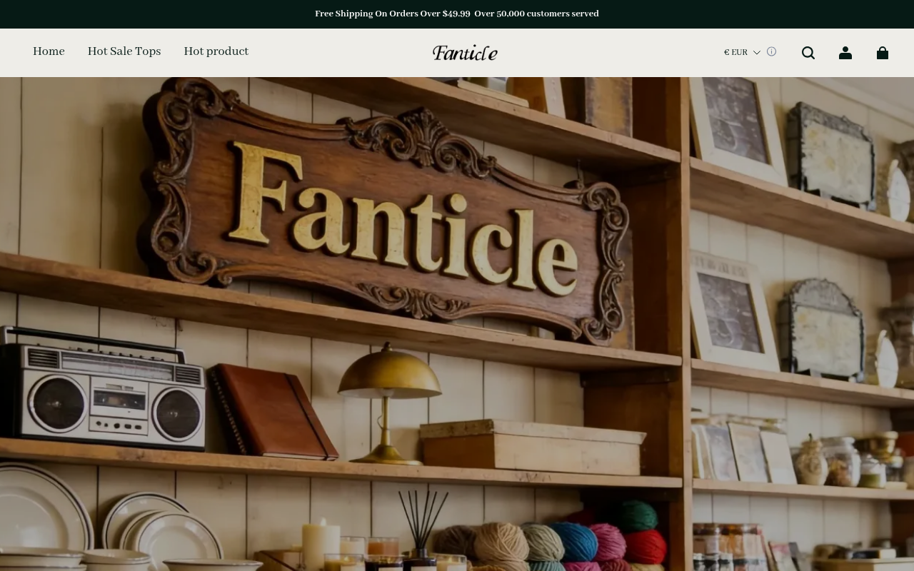 Screenshot van fanticle.com