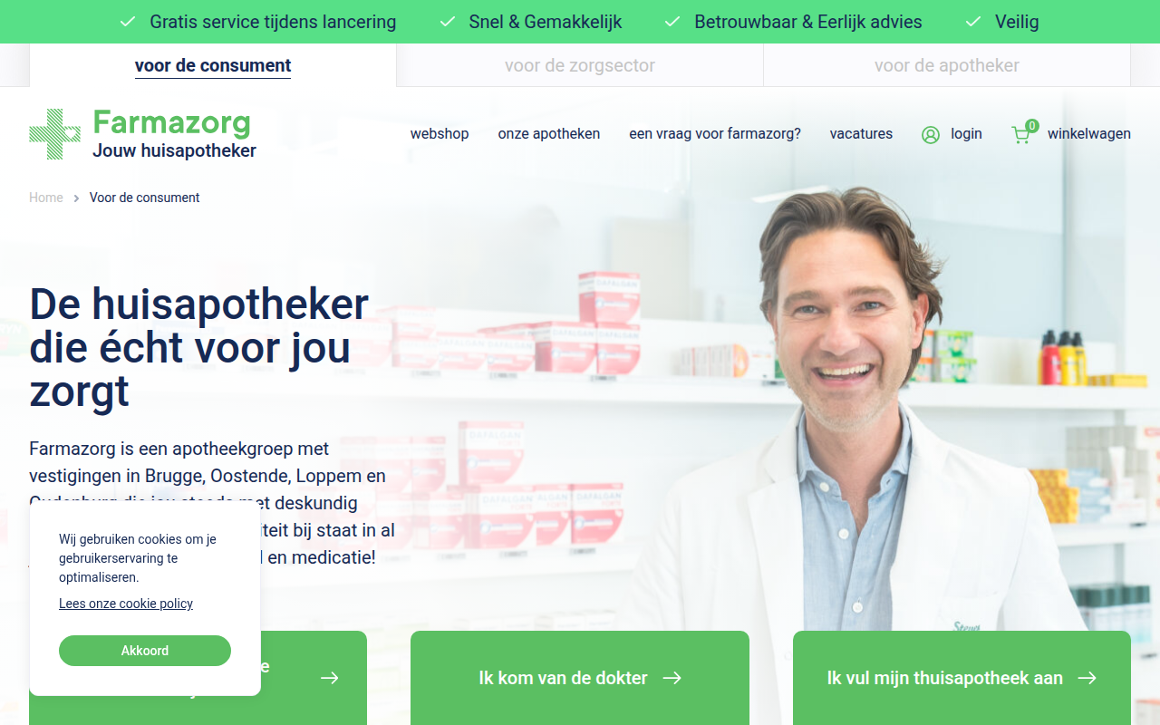 Screenshot van farmazorg.com