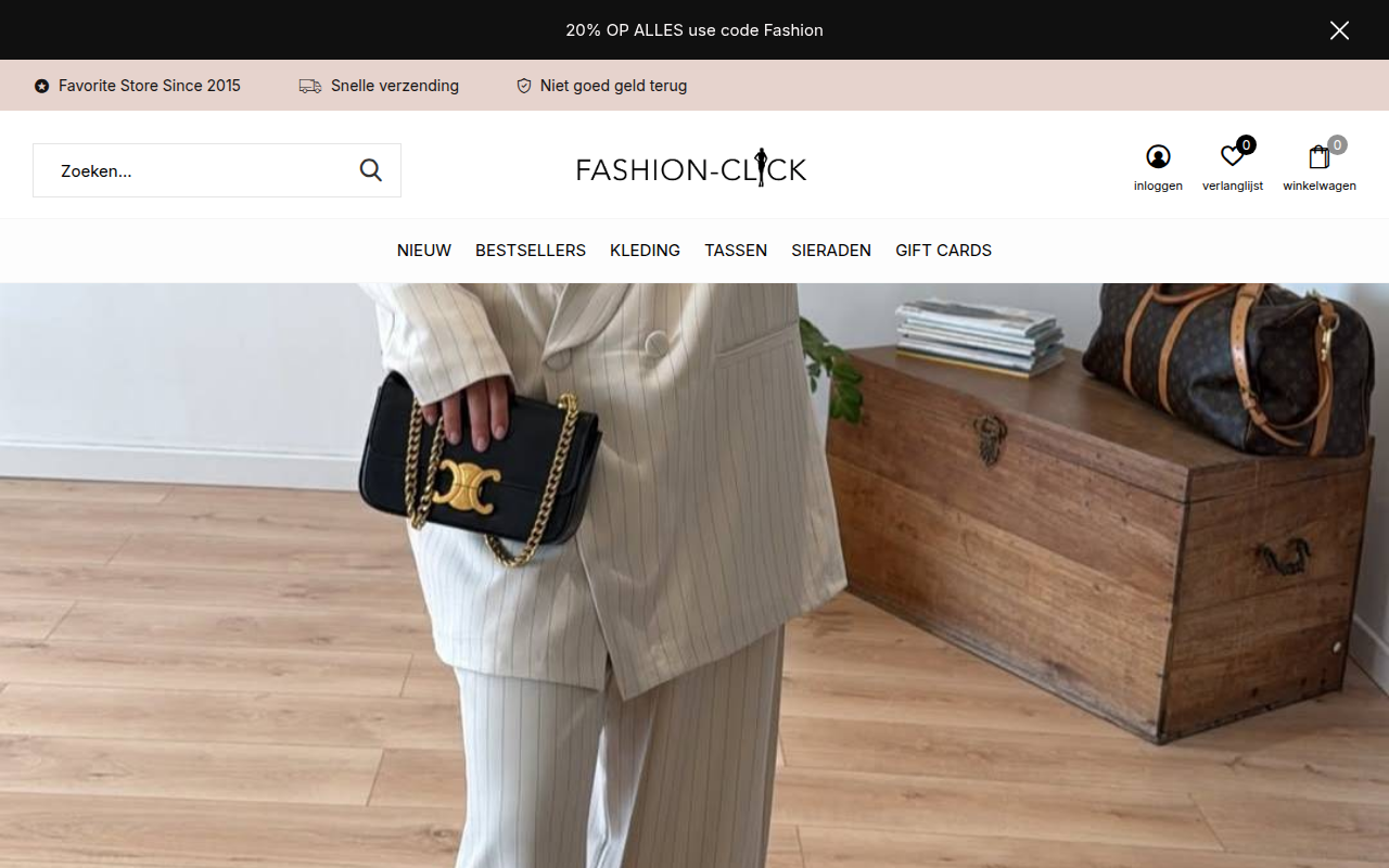 Screenshot van fashion-click.nl