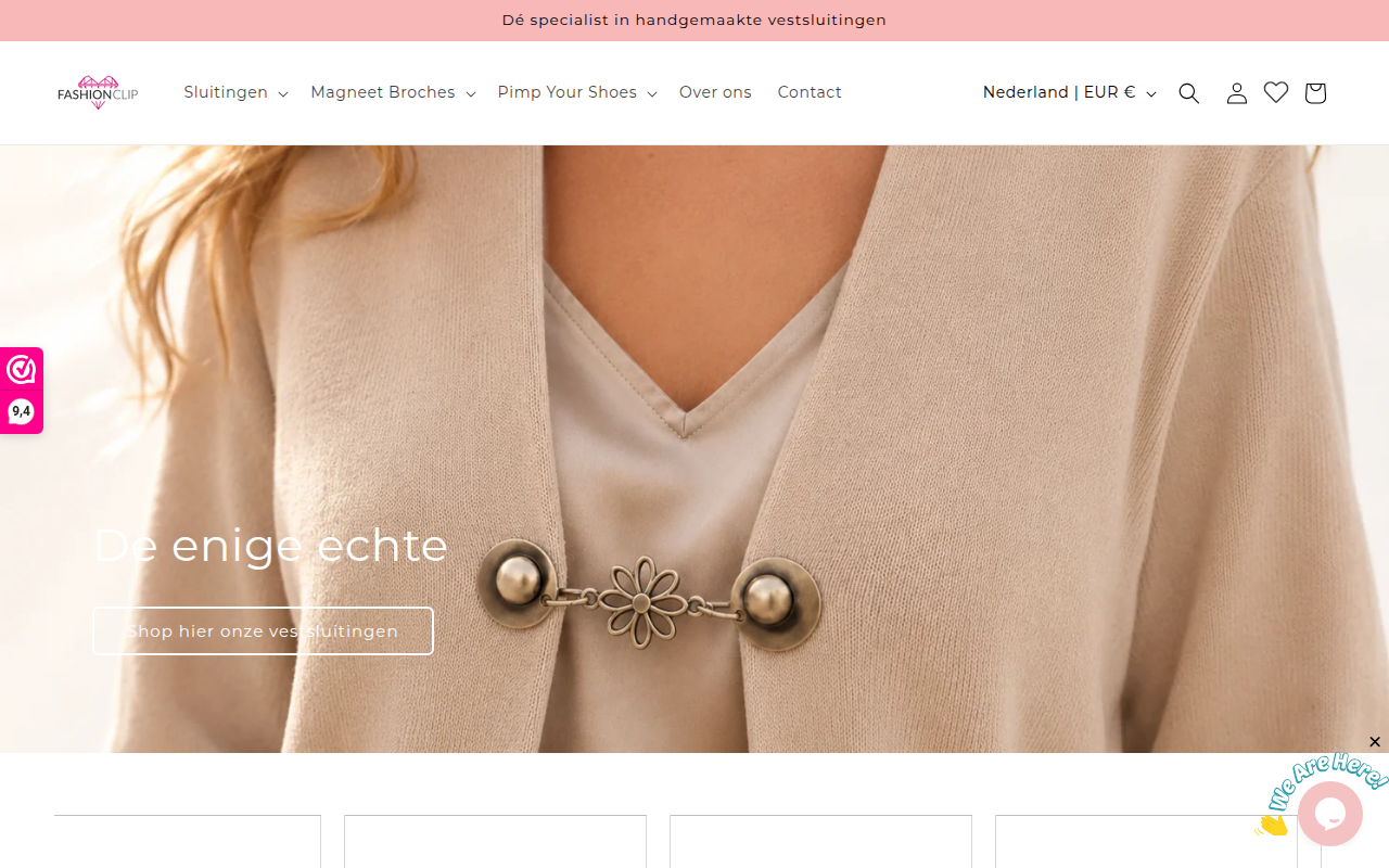 Screenshot van fashionclip.nl