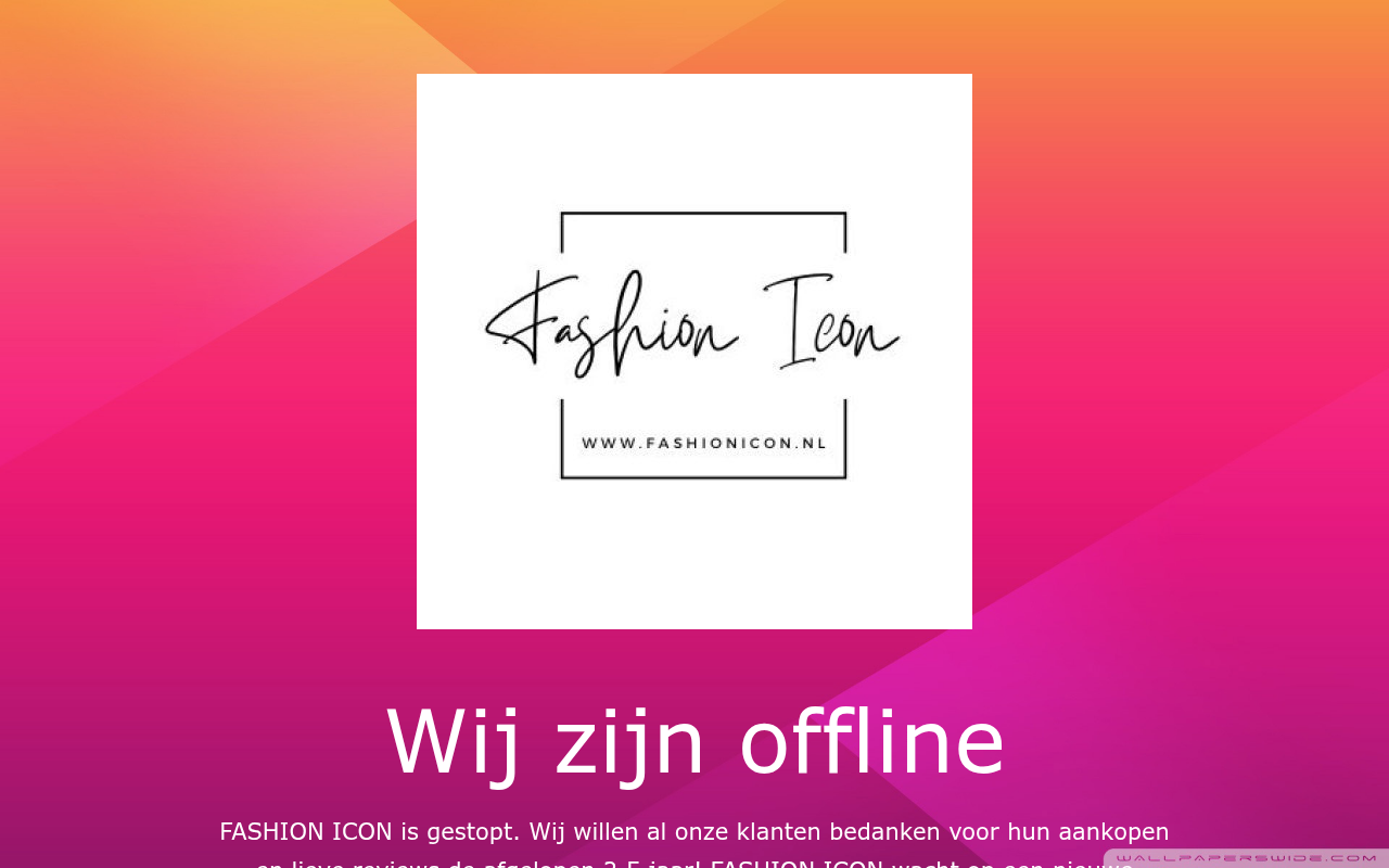 Screenshot van fashionicon.nl