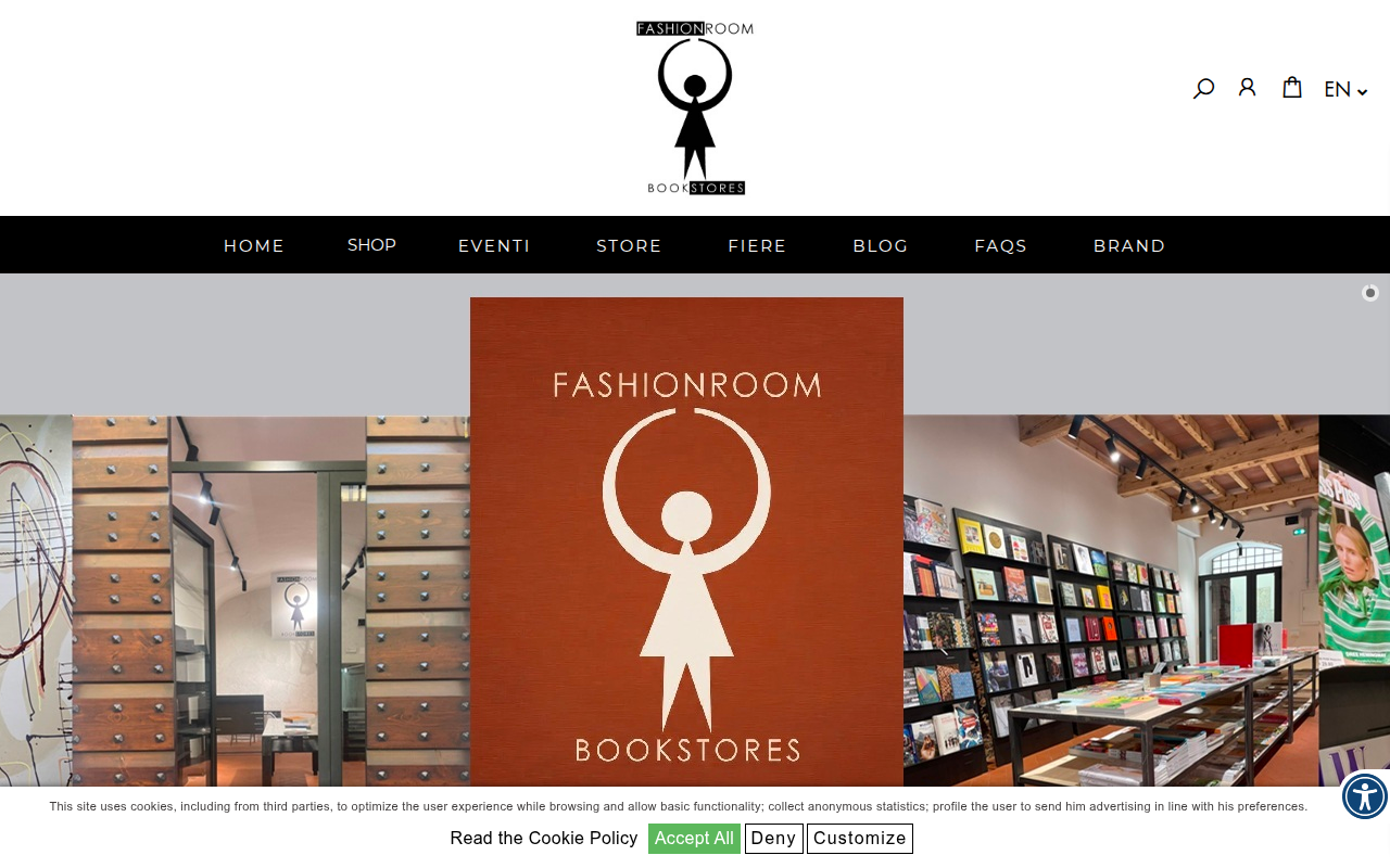 Screenshot van fashionroomshop.com