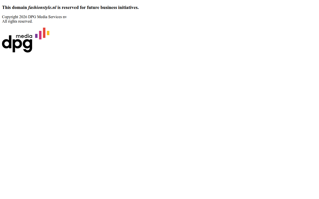Screenshot van DPG Media Services | Parked domain