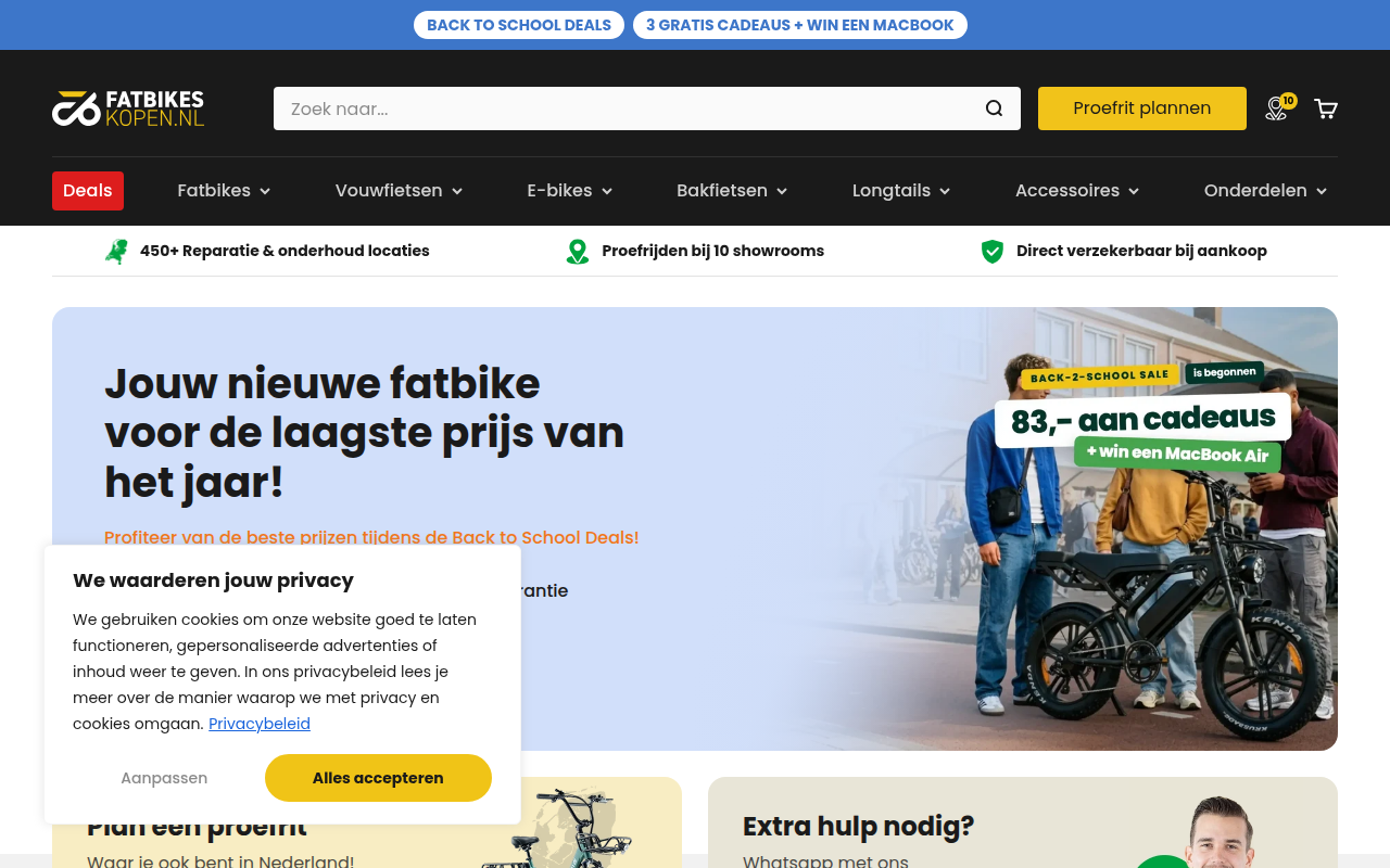 Screenshot van fatbikeskopen.nl