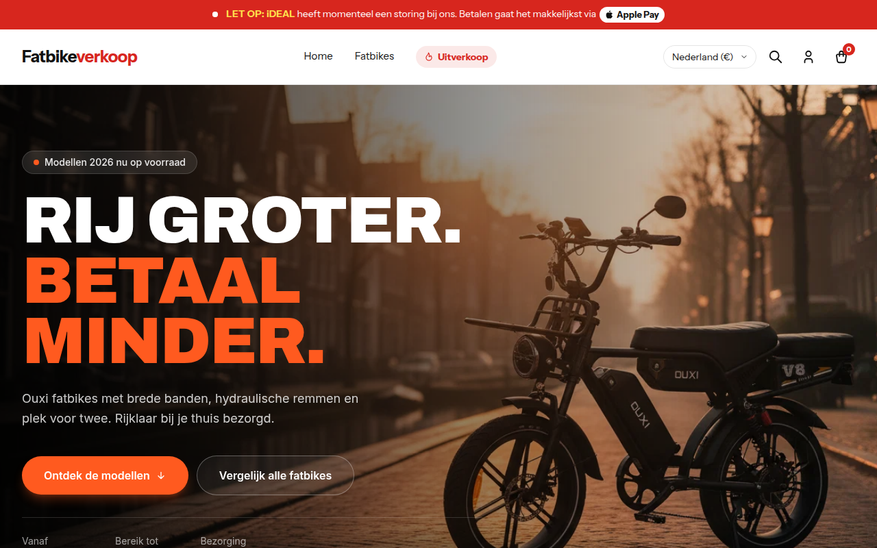 Screenshot van fatbikeverkoop.com