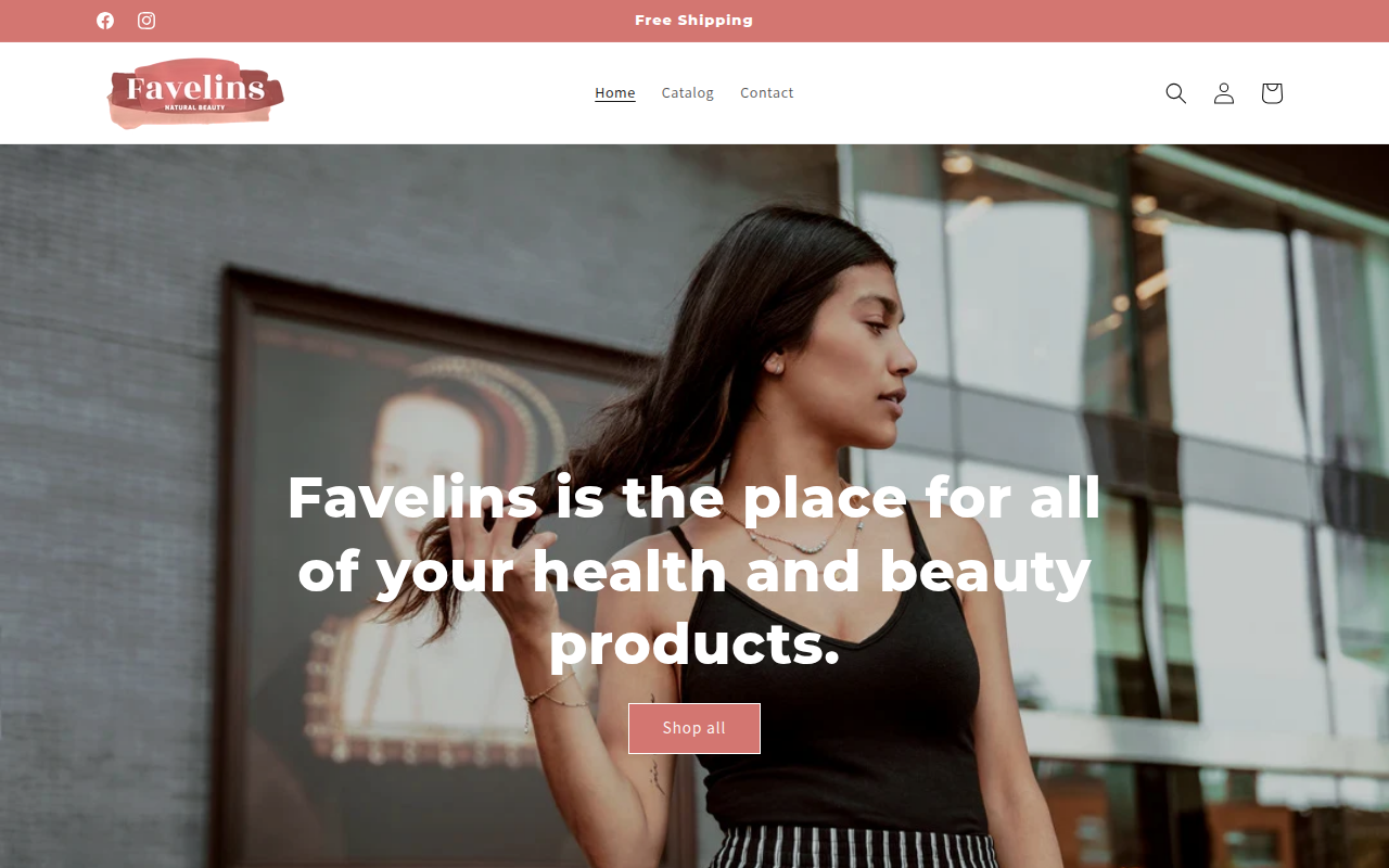 Screenshot van favelins.com