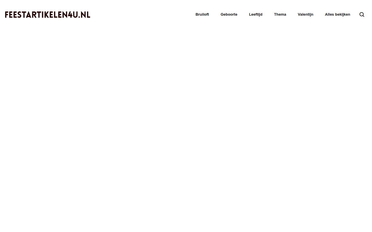Screenshot van feestartikelen4u.nl
